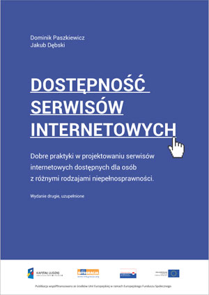 Okładka książki Dostępność serwisów internetowych